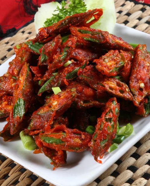 Burgundy Red Okra - Image 9