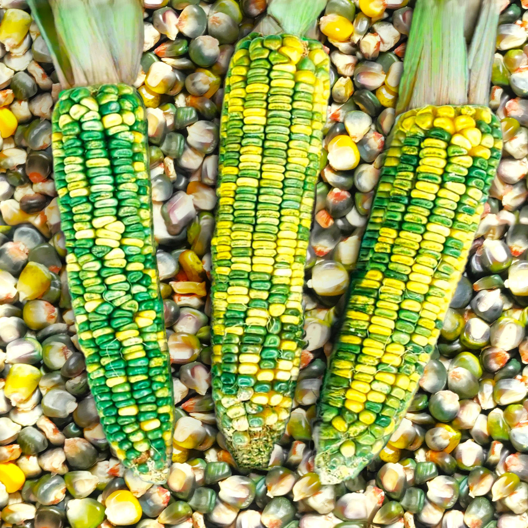 Green and Gold Dent Corn Ornamental