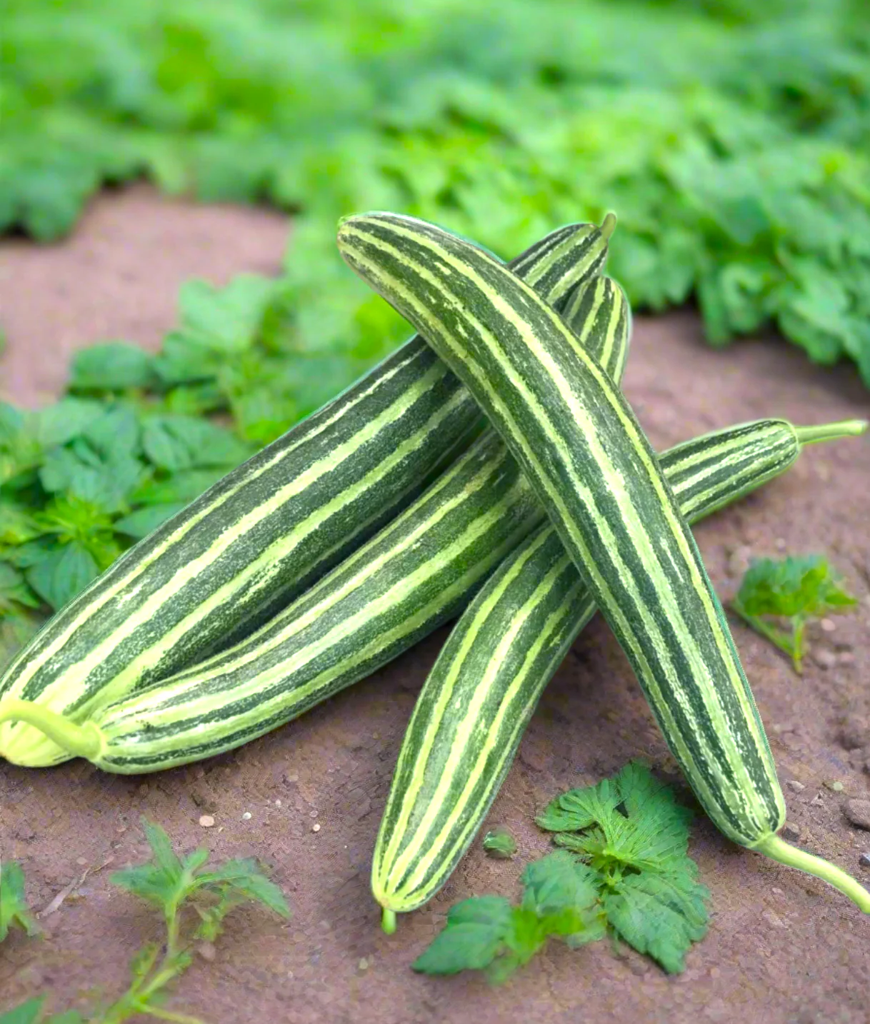 Painted Serpent Striped Armenian Cucumber - Image 2